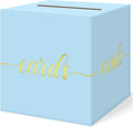 QIKSION Light Blue Wedding Card Box, Wedding Reception, Baby Shower, Graduation by QIKSION