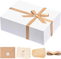 LIFELUM White Gift Box 13.85 x 8.35 x 4.45 inch Wedding Gifts Box by LIFELUM