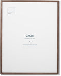 Opposite Wall - 22x28 in - Dark Solid Oak Wood Picture Frame - Lightweight by OppositeWall
