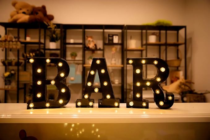Foaky Black LED Marquee Number Lights Sign Light Up Marquee Number Lights Sign - Image 4