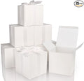 COTOPHER Small Gift Boxes 25 Pack 5x5x5 inches White Gift Boxes by COTOPHER