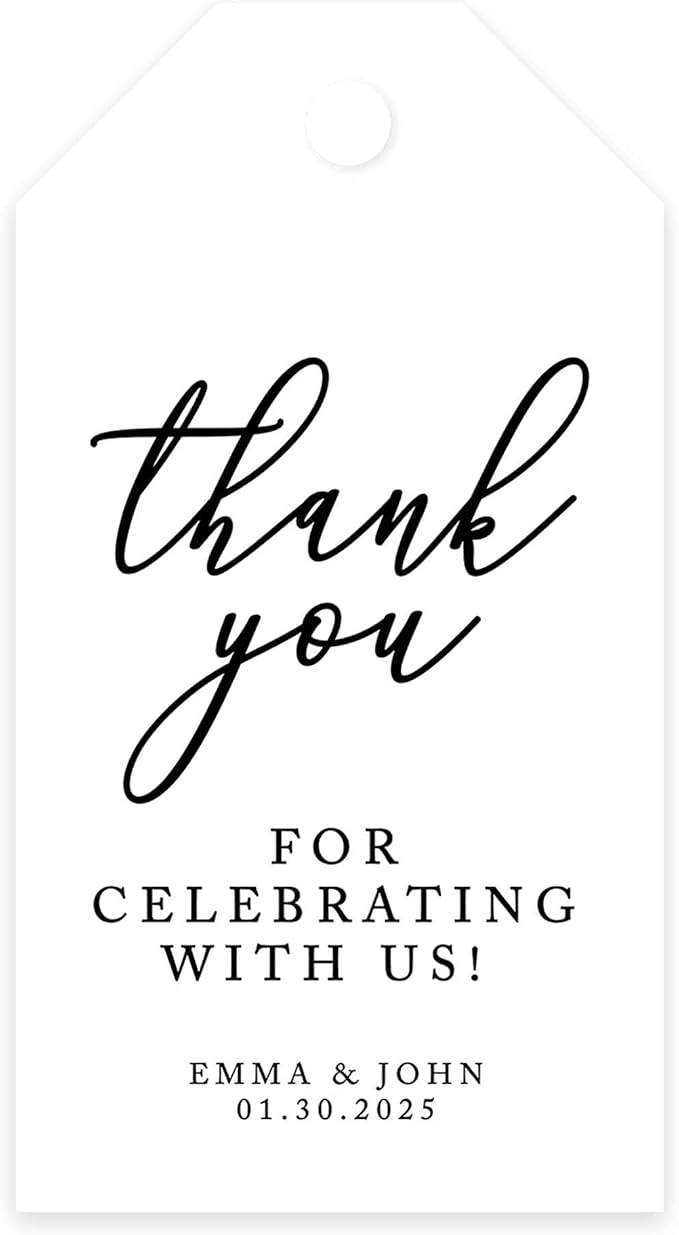 Andaz Press 100-Pack Personalized Thank You by AndazPress