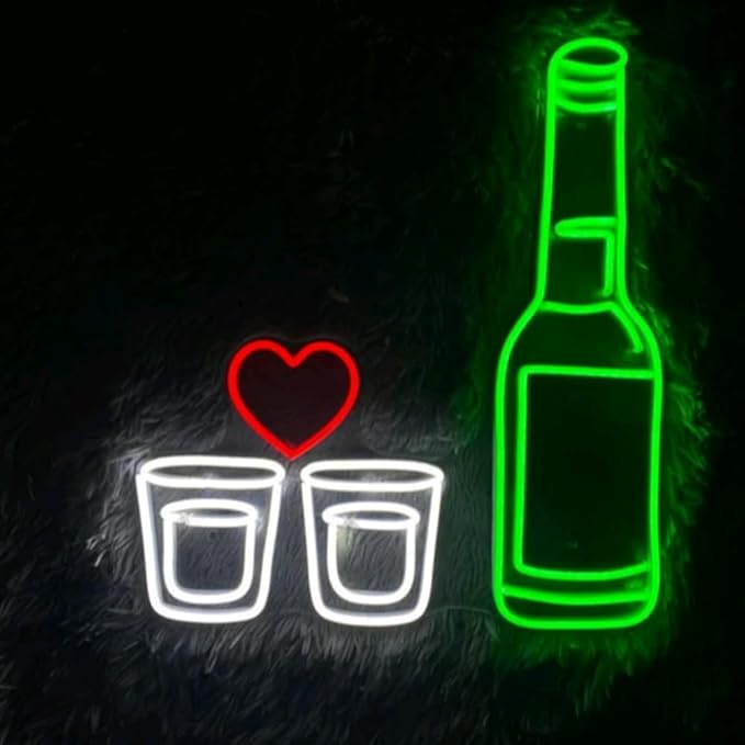 Korean Soju Neon Sign, Wall Decor by BELISAMA