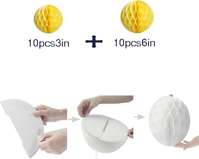 20pcs Honeycomb Flower Balls - Image 2