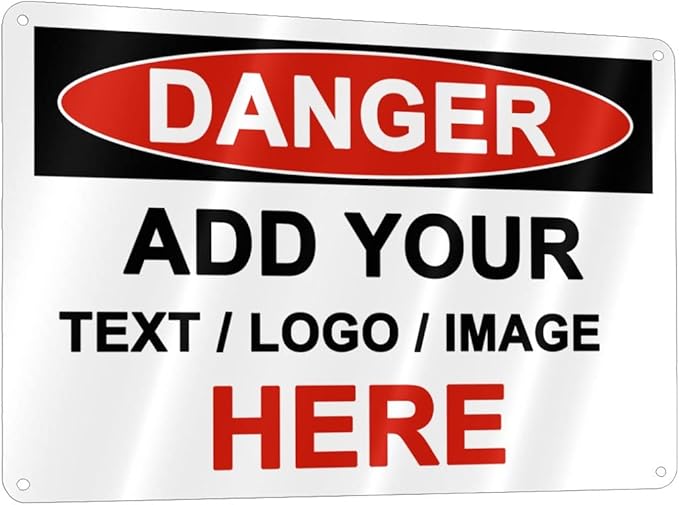 Custom Danger Signs Outdoor Metal by XIAYUEHUA