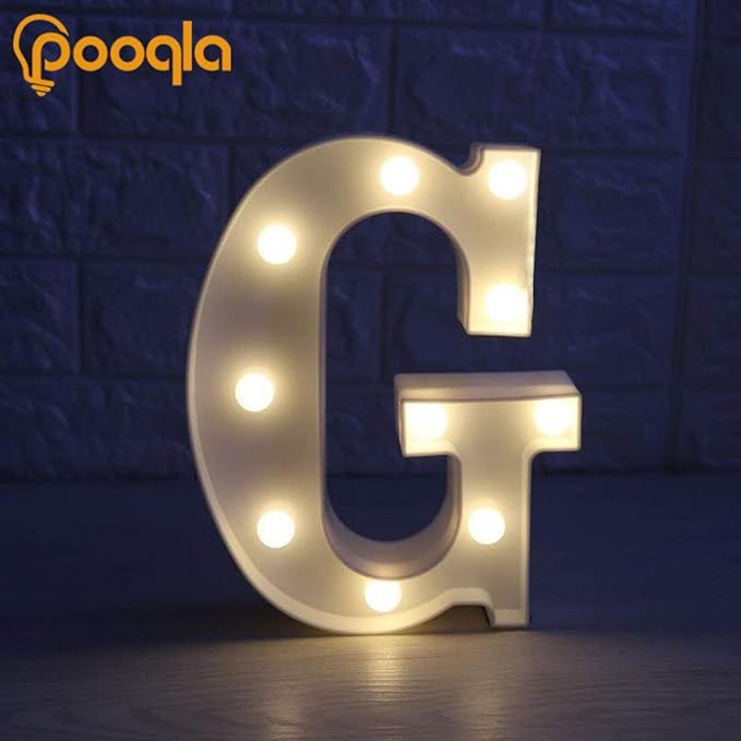 Pooqla LED Marquee Letter Lights Sign, Light Up Alphabet Letter - Image 6