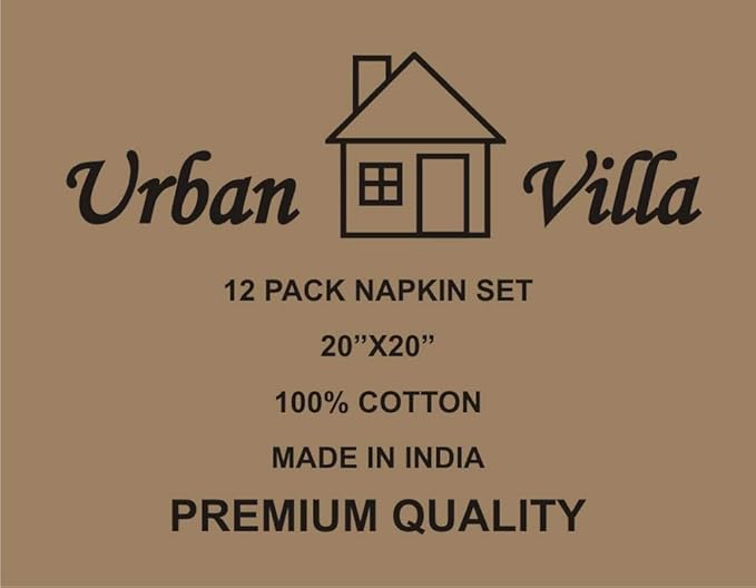 Urban Villa Dinner Napkins Pizza Print Cloth Napkins Oversized 20x20 Inches - Image 9