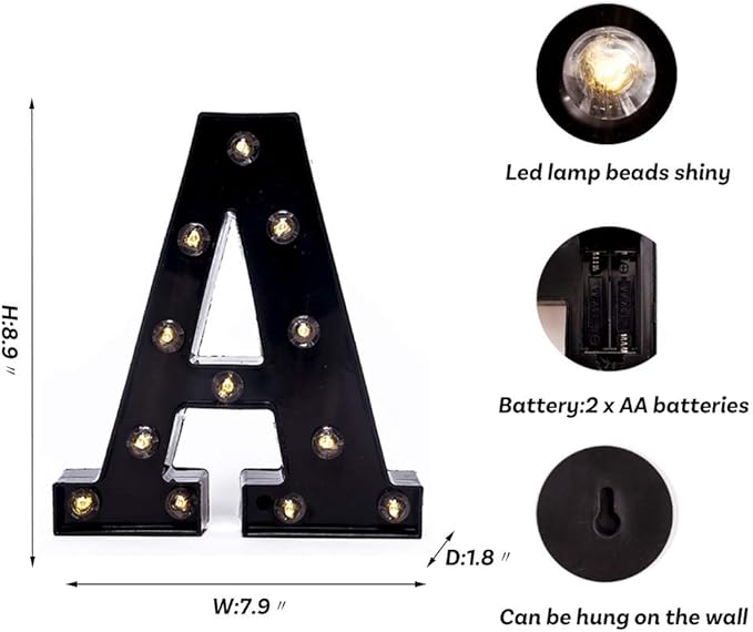 Foaky Black Light Up Letters - Image 3