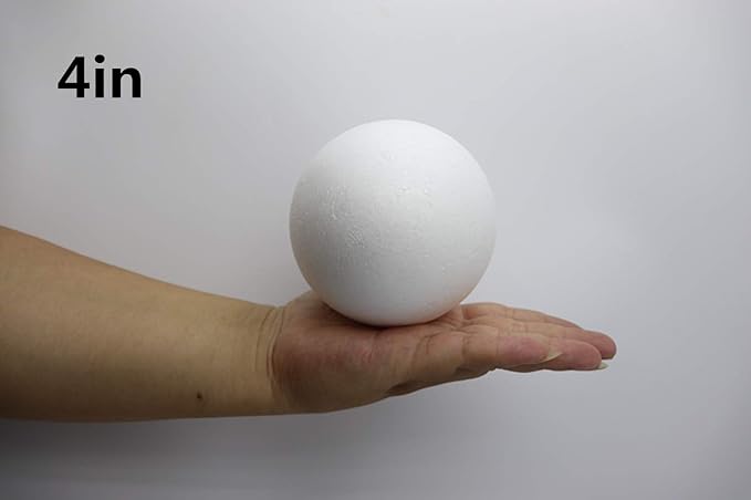 FFchuanhe 39 Pack Craft Foam Balls, 5 Sizes Including 2-7.8 in, Polystyrene - Image 5