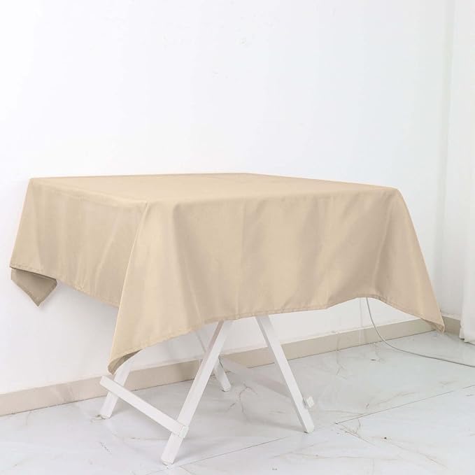 Efavormart 54x54 Nude Wholesale Linens Seamless Polyester Square Linen - Image 9
