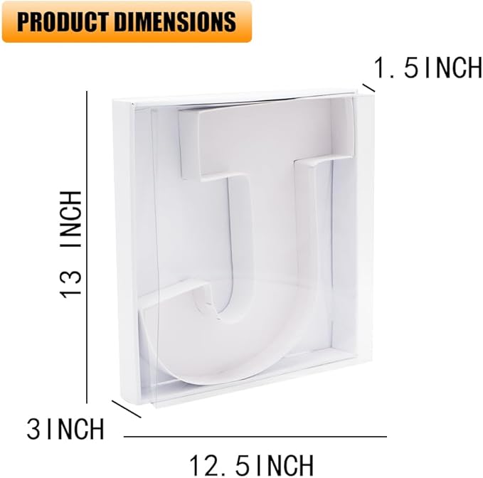12" Fillable Cardboard Letter Charcuterie Gift Cupcake Box - Image 2