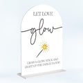 Wedding Glow Sticks Light Up Sticks Sign by Unknown