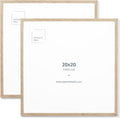 Opposite Wall - 20x20 in - Natural Solid Oak Wood Picture Frame - Lightweight by OppositeWall