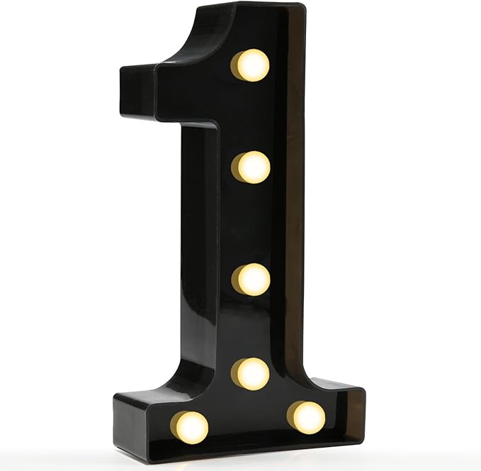 Pooqla Decorative Led Light Up Number Letters by Pooqla