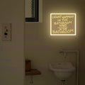 What happens in the bathroom stays in the bathroom Neon Sign| Trendy Bathroom by BELISAMA