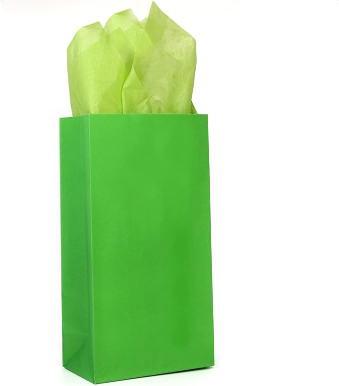 Oletx 30-Pack Green Party Favor Paper Bags, Baby Shower, School Activities - Image 6