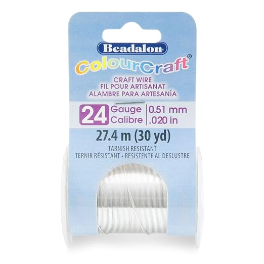 Beadalon ColourCraft Wire, 24 Gauge, 30 yd Spool by Beadalon