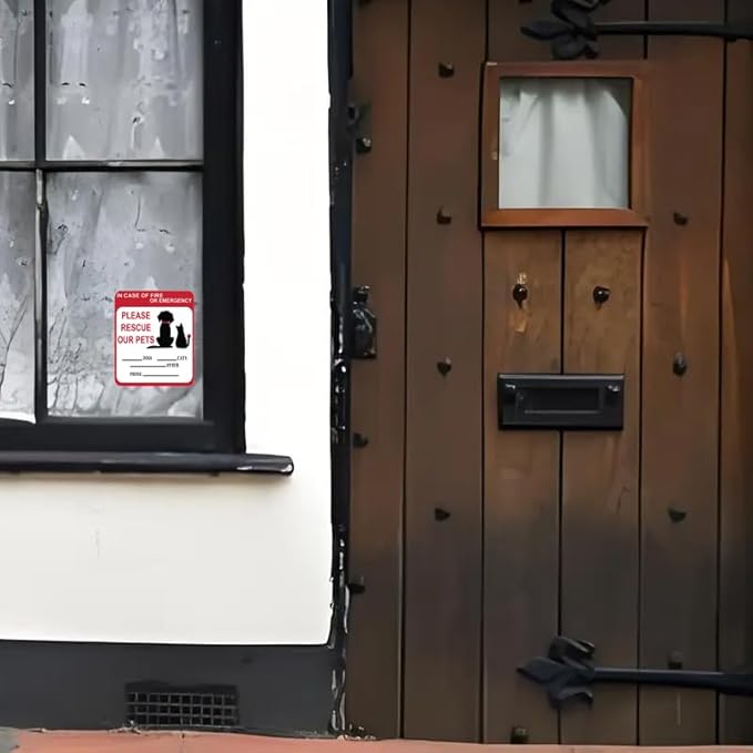 in Case of Fire or Emergency Please Rescue Our Pets Stickers – Pet Alert Safety - Image 4