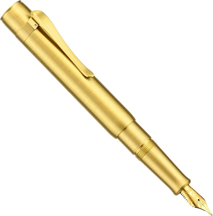 Hongdian M2 Black Forest Mini Fountain Pen, Fine Soft Golden Nib & Sleek Shape - Image 2