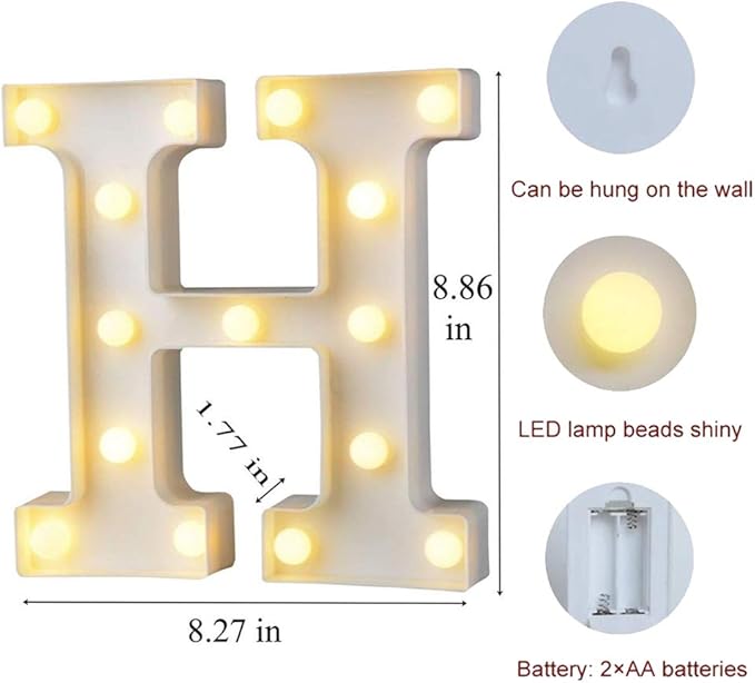 MUMUXI Marquee Light Up Letters | Large Light Up Numbers | Battery Powered and - Image 2