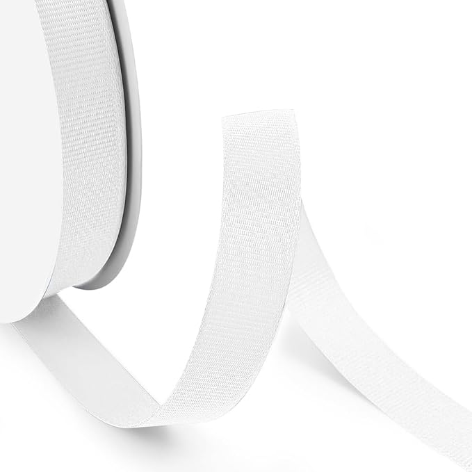 5/8" X 50 Yards White Grosgrain Ribbon, Premium Grosgrain Ribbon - Image 3