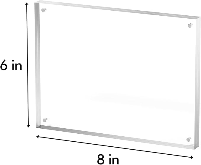 6x8 Acrylic Picture Frame 1 Pack, Desktop Display Decor Gift - Image 3