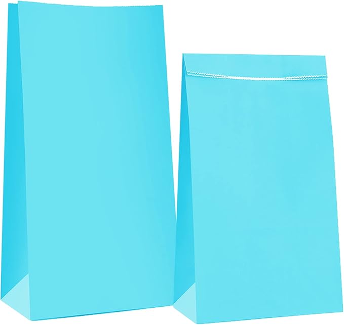 Oletx 30-Pack Blue Party Favor Paper Bags, Babyshower, School Activitities by Oletx