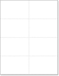 NextDayLabels - Blank Perforated Printable Cardstock, 8 Cards per Sheet by NextDayLabels