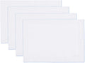 100% Pure Linen White Placemats 14 x 19 Inch by HomeEkaa