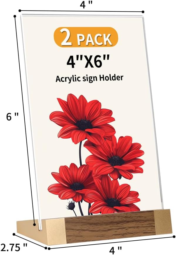 Acrylic Mini Sign Holder 4x6 Inch - Image 7