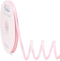 Ribbli Light Pink Satin Ribbon Double Faced Satin 1/4 Inch x Continuous 100 by Ribbli