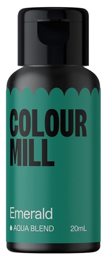 Colour Mill Aqua Blend Water-Based Food Coloring, 20 Milliliters Emerald by ColourMill