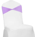 VDS Pack of 25 PCS | Lavender | Spandex Chair Sashes Bows Without Buckle | by VDS