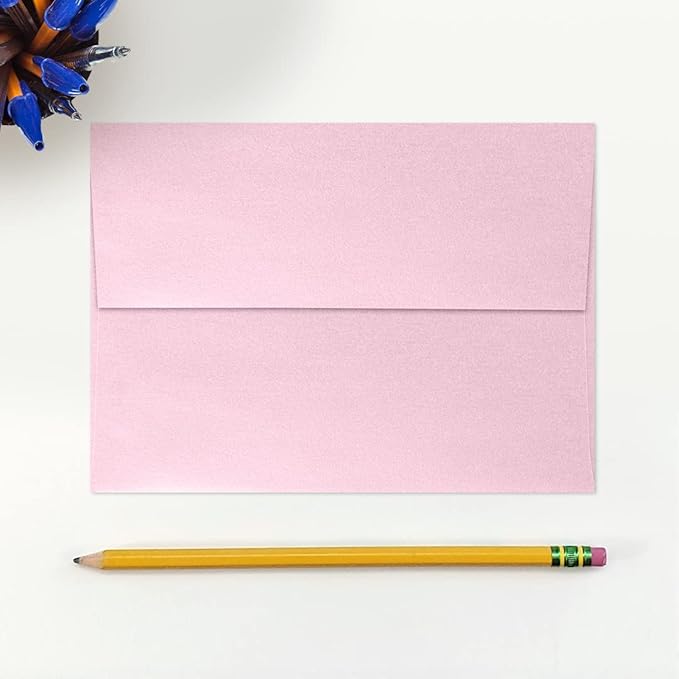 LUXPaper A7 Invitation Envelopes | Peel & Press | 5 1/4" x 7 1/4" | Rose Quartz - Image 4