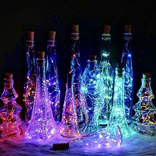 SmilingTown Wine Bottle Cork Lights 15Pack 10 LED 40 Inches Battery Operated - Image 7