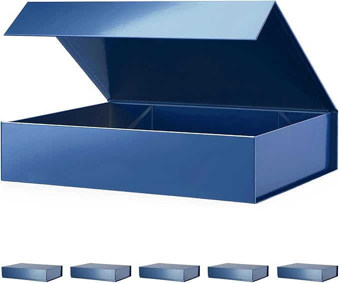 PACKHOME 6 Gift Boxes 11.5x8x2.5 Inches, Sturdy Shirt Boxes by PACKHOME