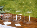 Clear Arch Acrylic Table Numbers by SublimeSoir%C3%A9e