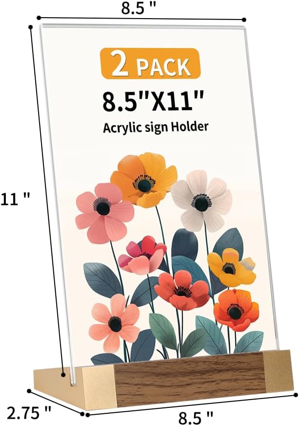Acrylic Sign Holder 8.5x11 Inch - Image 6