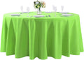 132 inch Round Tablecloth Washable Polyester Table Cloth Decorative Table Cover by Cupuamon