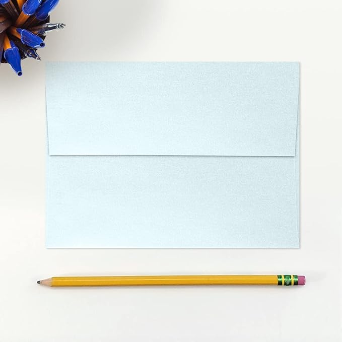 LUXPaper A7 Invitation Envelopes | Peel & Press | 5 1/4" x 7 1/4" | Aquamarine - Image 4