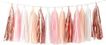 Shiny Tissue Paper Tassels Party Tassel Garland Banner Decorations, DIY Kits by YESON