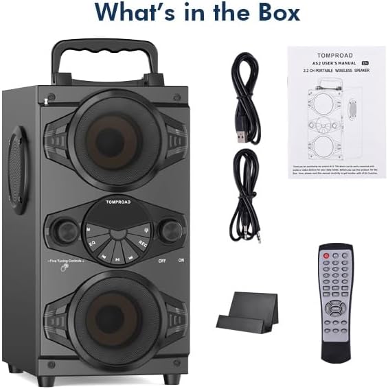 Portable Bluetooth Speakers 60W Big Powerful Wireless Loud Stereo Bass Sound - Image 7