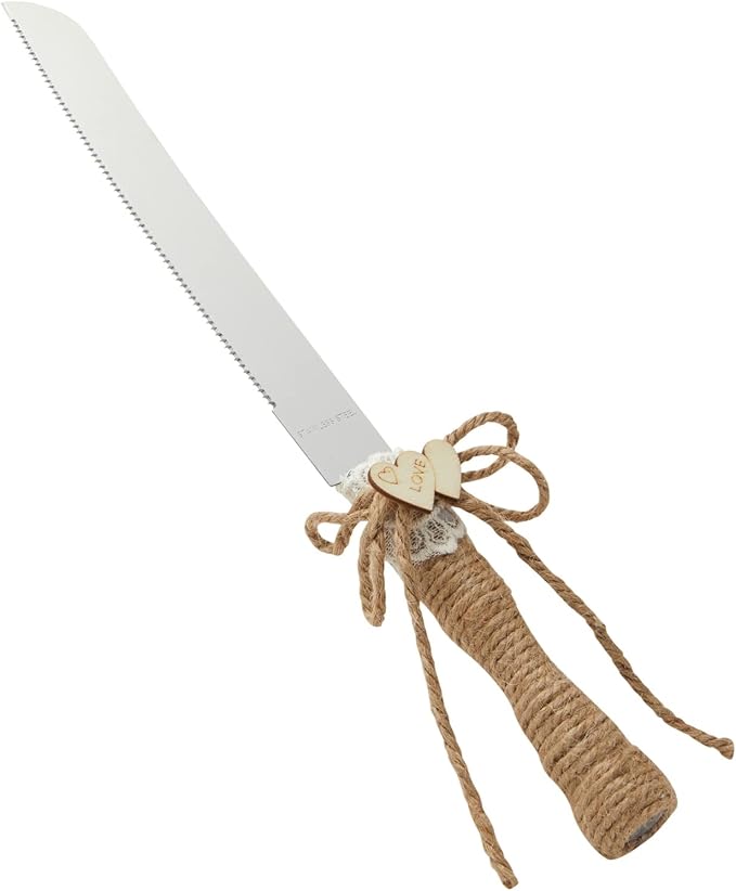 Juvale Wedding Decor Rustic Cake Knife & Server Set - Image 8