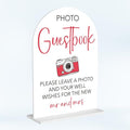 Wedding Photo Guest Book Sign Acrylic Arch Wedding Bridal Shower Baby Shower by Unknown