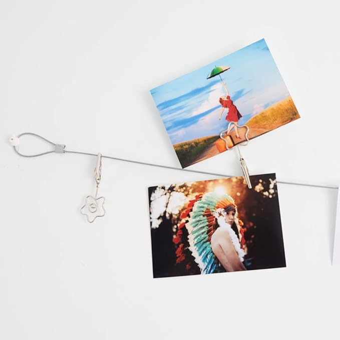 Multi-Purpose Steel Wall Hanging Photo Display Cable Wire Rod - Image 8