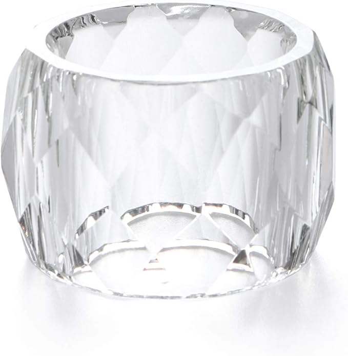 MDLUU 4 Pcs Crystal Napkin Rings, 2.3" Diameter Serviette Buckles, Thanksgiving - Image 7