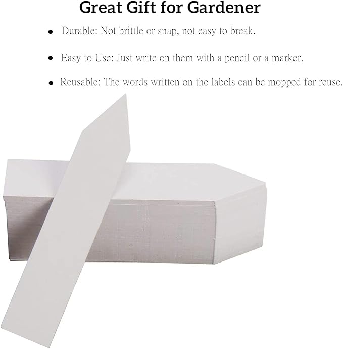 YaeCCC 1000 Pcs 4 Inches Plant Labels Plastic Plant Tags Nursery Garden Labels - Image 9