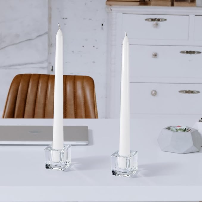 Glass Candlestick Holders Bulk for Taper Candles, Church and Wedding - Image 7