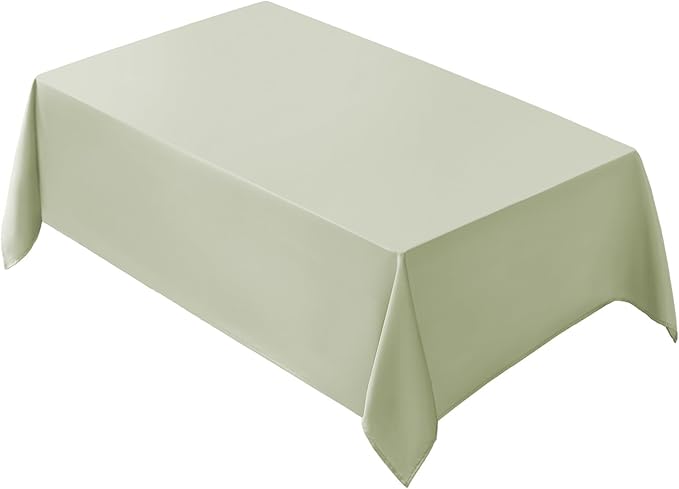 VidaFete Tablecloth 90*132inch Rectangle Table Cloth Polyester, Stain Wrinkle by VidaFete