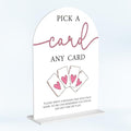 Wedding Playing Cards Guest Book Sign Acrylic Arch Wedding Bridal Shower Baby by Unknown